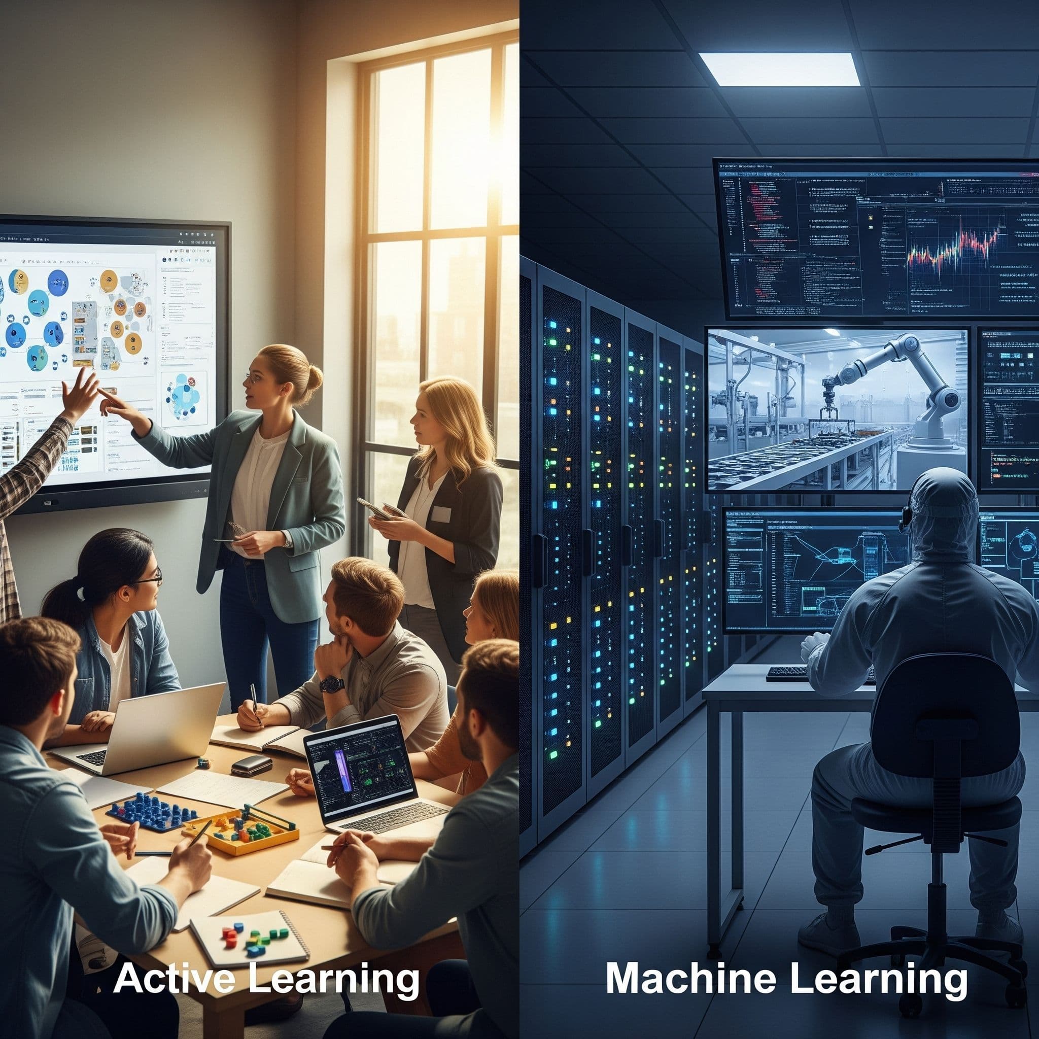 Active Learning vs Machine Learning